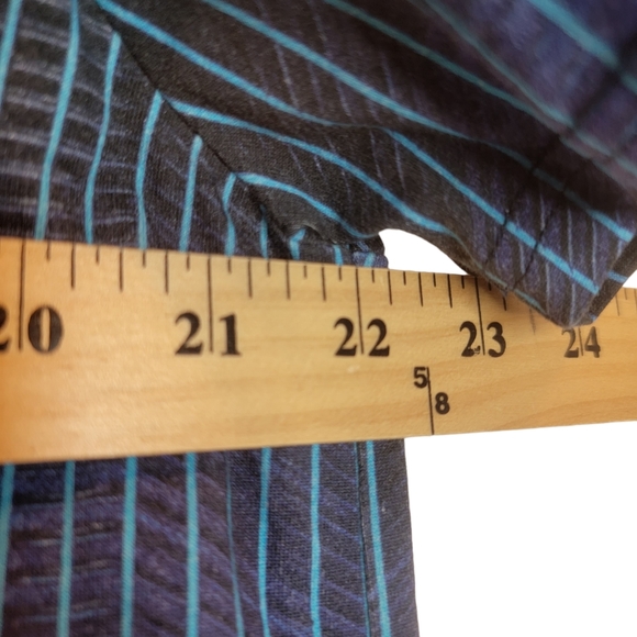 COCURATA Graphic T Evan Gruzis Limited Edition VisionQuest Blue Abstract Stripes - Picture 4 of 9